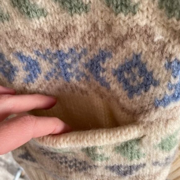 eddie bauer | neutral grandpa sweater | small - Picture 6 of 7